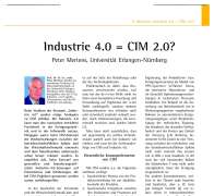 Industrie 4.0 = CIM 2.0?